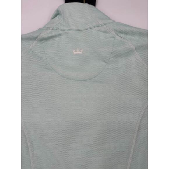 Peter Millar Pullover Women Small Green 1/4 Zip Wicking UPF 50 Golf IDI Gazeley - Picture 5 of 8